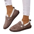 thumbnail image 5 of Zapatos de mujer de piel y cuero, todo en uno, cálidos, con suela gruesa y acolchado de algodón, forrados con vellón, engrosados, sin cordones, estilo retro, Boken, 5 of 5