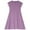 Purple, variant on Sentmoon Linen Dresses for Girls 2025 Crew Neck Summer Dresses for Girls Short Sleeve Solid Color Stretchy Girls Dresses Size 14-16 Stylish for Lounge at Home 13 Years