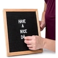 thumbnail image 4 of 340 Characters White Letter Set for Changeable Felt Letter Boards, 3/4 Inch Letters with Gift Cloth Bag Including, 4 of 5