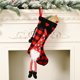 thumbnail image 1 of Teissuly Christmas Stockings Ornament, Checked Decor Stockings Gift Bag Teissuly WER202310166616, 1 of 3