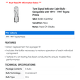 thumbnail image 2 of Turn Signal Indicator Light Bulb - Compatible with 1991 - 1997 Toyota Previa - Dorman, 2 of 2