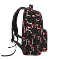 thumbnail image 3 of Xecao Red Mushrooms Backpack, a stylish and functional choice for both men and women, is the perfect basic bookbag for college, work, or travel, 3 of 5