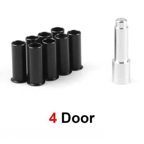 Door Hinge Bushing Pin Liners Delrin for Jeep Wrangler JKU 07-18 4 Door Kentrol