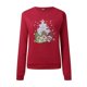 thumbnail image 3 of Gibobby Jersey de forro polar de Navidad Impresión100% algodón puro Negro Liso en blanco Camiseta de manga corta Unisex para hombres y mujeres (Rojo, S), 3 of 5