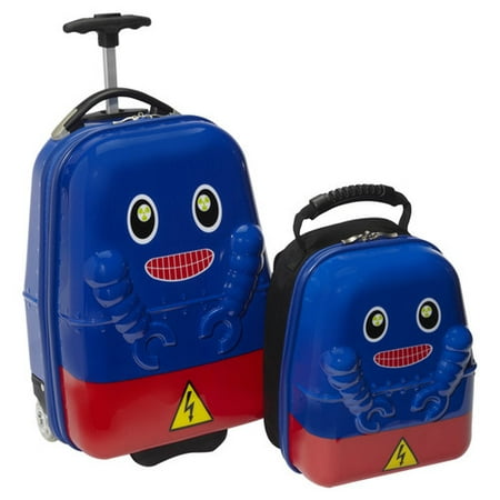 TrendyKid 2 Piece Rusty Robot Children's Luggage Set