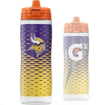 Gatorade Gx Minnesota Vikings NFL 30 fl oz Non Slip Squeeze Water Bottle, Gx Hydration System