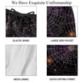thumbnail image 4 of luoweisi Men's Beach Shorts Quick Dry Swim Trunks with Mesh Lining Halloween Spider Web S, 4 of 5