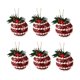 thumbnail image 1 of Bewildely Bola de árbol de Navidad de 6 piezas, diseño de escena exquisita para el hogar, accesorio de tamaño pequeño DIY, colgante de Navidad de Año Kits de decoración para fiestas Tipo 1 Bewildely HA070114-01, 1 of 6