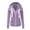 Purple, variant on Wensltd Zip Up Hoodie for Women Casual Long Sleeve Top with Pockets Loose Fit Athletic Style Jacket