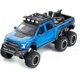 thumbnail image 2 of UBIUO F-150 Pickup Truck Toy Refitted 6x6 Off-Road Model Truck 1/24 Scale Die-Cast Metal Toy Car (Blue), 2 of 4