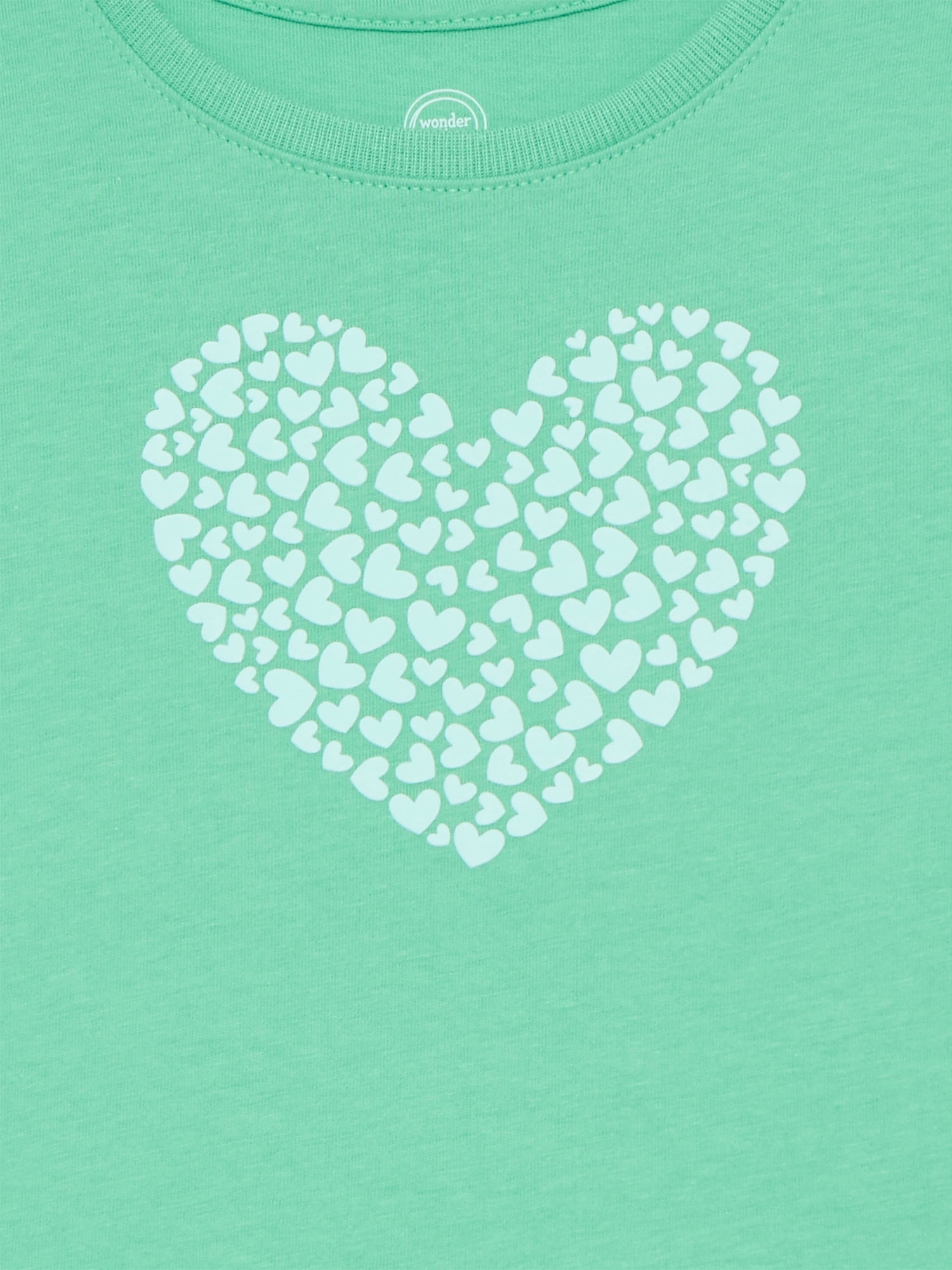 Wonder Nation Toddler Girls Tee with Short Sleeves, Sizes 18M-5T