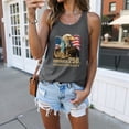 thumbnail image 2 of UngA 250 Anniversary USA Tank Top 250th American Flag Shirts Statue of Liberty Outfits 4th of July Sleeveless Shirt for Women (Grey,XXXL), 2 of 8
