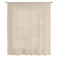 thumbnail image 2 of Beige Pure Color Sheer Curtains 72 Inches Long, Aesthetics Contemporary Modern Light Filering Curtains, Breathable Simi Curtain Privacy Drapes for Living Room Bedroom Lightweight Window Treatment, 2 of 9