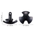 thumbnail image 3 of KFFKFF 12 LBS Boat River Anchor Cast Iron Black Vinyl Coated with Shackle, 3 of 9