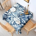 thumbnail image 2 of Colorful Tie Dye Pattern Square Tablecloth,Waterproof Square Table Cover,Wipeable Spillproof Washable Table Cover for Home Kitchen Party Decor 60"x60"(152x152cm), 2 of 6