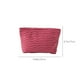 thumbnail image 3 of Bolso Cosmético Tejido de Lana con Bloque de Color a Rayas, Verde Rojo, Poliéster, Gran Capacidad 25x17x6cm, Estuche para Lápices Portátil Multifuncional, 3 of 8