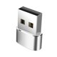 thumbnail image 2 of Seitruly Convertidor USB Dispositivo de conversión Adaptadores de enchufe Accesorio de teléfono sensible Cable de conexión rápida Plásticos Metal Teléfono y Comunicación Plata, 2 of 6