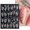 H, variant on EGNMCR Nail Stickers 5D Christmas Snowflake Nail Foil Transfer Stickers White Snow Sticker For DIY Nail Design nail Stickers