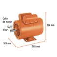 thumbnail image 3 of Motor eléctrico monofásico de 1 1/2 HP alta velocidad TRUPER MOE-1-1/2A, 3 of 3