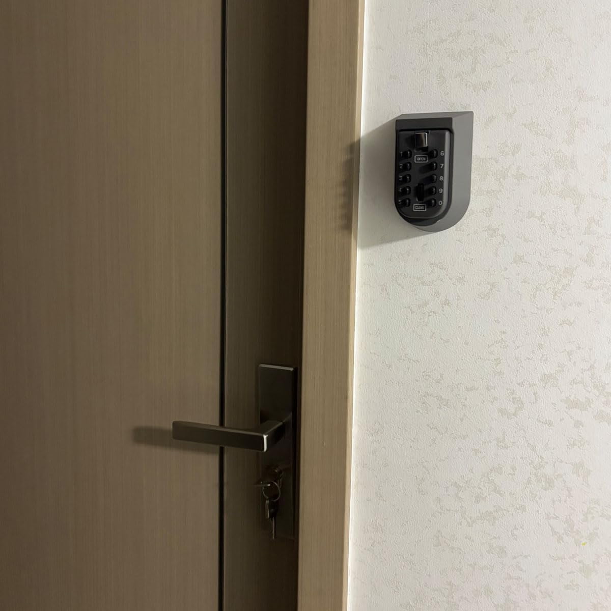 Wall Mount Key Lock Box with 10 Digit Code, Waterproof Key Storage Box for Home Security