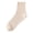 AGH33-Beige, variant on White Ruffle Socks For Women, Cute Frilly Sheer Lace Socks Thin Breathable, Mesh Ankle Socks For Loafers, Mary & Flats Beige One Size