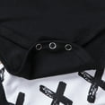 thumbnail image 6 of Qiylii Baby Boys Outfits Long Sleeve Letter Bodysuit Cross Print Pants+Hat, 6 of 8