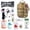 Camouflage, variant on Survival First Aid Kit Pouches Emergency Survival Kit Suitable for Outdoor Activities, Home, School, Hiking, Car Travel and Camping - Quick Response First Aid Essentials (Black)