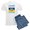 With Blue Strpe Pant, variant on CafePress - I Stand With Ukraine Men's Light Pajamas - Men's Light Loose Fit Cotton Pajama Set