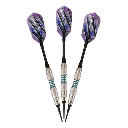 Viper Bobcat Adjustable 16-18-Gram Soft Tip Darts, Silver/Green