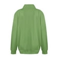 thumbnail image 6 of NMMUED Mockneck Sweatshirt Long Sleeve Sweatshirt for Women Sweatshirt with Pockets Mock Turtleneck Sweatshirt Women Winter Sweatshirt for Women Oversized Sweatshirt for Women Green 2 L, 6 of 7