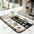 thumbnail image 2 of Coffee Mat, Coffee Vintage Chef Kitchen Pattern Coffee Bar Mat for Coffee Station Accessories and Organizer, Absorbent Dish Drying for Kitchen Counter, Coffee Bar Decor Coffee Machine Mat 19.5x12in, 2 of 7