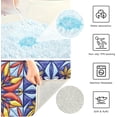 thumbnail image 7 of Coolnut Mexican Ceramics High Absorbent U-Shaped Contour Toilet Rugs Machine Washable,24"x20", 7 of 7