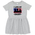 thumbnail image 3 of Inktastic Military Dad I Love My Daddy Girls Toddler Dress, 3 of 5