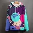 thumbnail image 4 of Gorillaz Casual Pullover Hoodie Unisex Hooded Sweatshirt Novelty 3D Graphic Long Sleeve Sweater with Pocket 3XL, 4 of 8