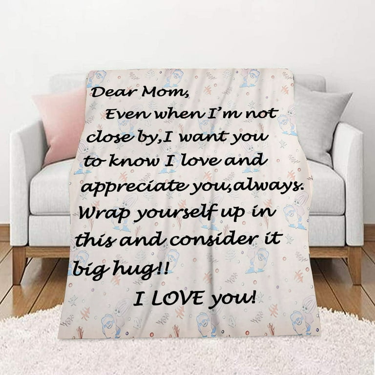 Gifts for Mom Birthday Gifts for Mom from Son to My Mom Blanket Christmas  Valentines Day Mothers Day Present Ideas for Mom I Love You Best Mom Ever