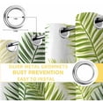 thumbnail image 6 of Sage Green Leaves Blackout Curtains for Bedroom/Living Room, Thermal Insulated Kitchen Curtains, Summer Botanical Palm Leaf Grommet Darkening Window Treatment Drapes 42"x63"x2, 6 of 8