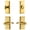 Lifetime Brass, variant on Grandeur 827370 Carre Solid Brass Left Handed Single Cylinder Keyed Entry Leverset And