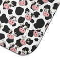 thumbnail image 5 of White Cow Black Spot Pattern Dish Drying Mat for Kitchen 1 Pack, Ultra Absorbent Microfiber Dishes Drainer Mats,16"x18", 5 of 6