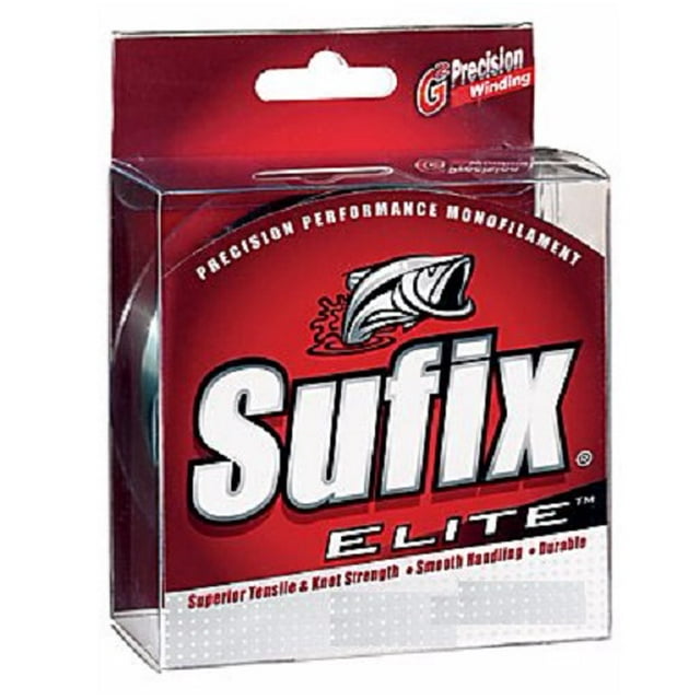 Sufix 661004 Elite Performance Monofilament Fishing Line Clear 4lb
