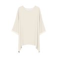 thumbnail image 4 of FAIWAD Oversized Tshirts for Women Dressy Casual Short Sleeve Crew Neck Tops Plus Size Casual Loose Blouses, 4 of 5
