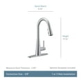 thumbnail image 3 of Moen 7864ORB Sleek One-Handle High Arc Pulldown Kitchen Faucet Featuring Power Clean, Oil Rubbed Bronze, 3 of 5