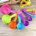 thumbnail image 2 of Graduated Color Thickened Measuring Spoon Measuring Cup Set, Kitchen Baking And Cooking Tools (10 Piece Set, Color Random), 2 of 5