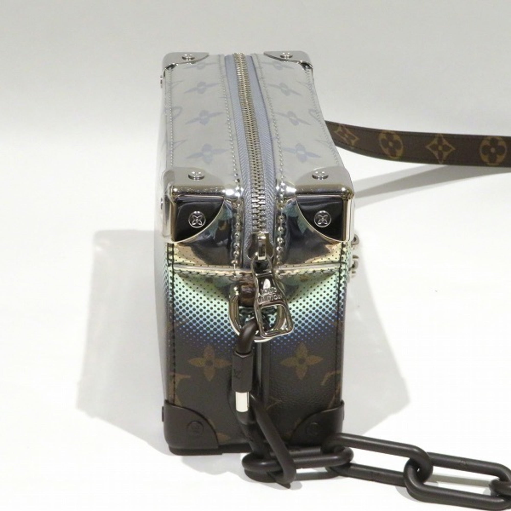 Pre-Owned Louis Vuitton Monogram Metallic Nebula Mini Soft Trunk  