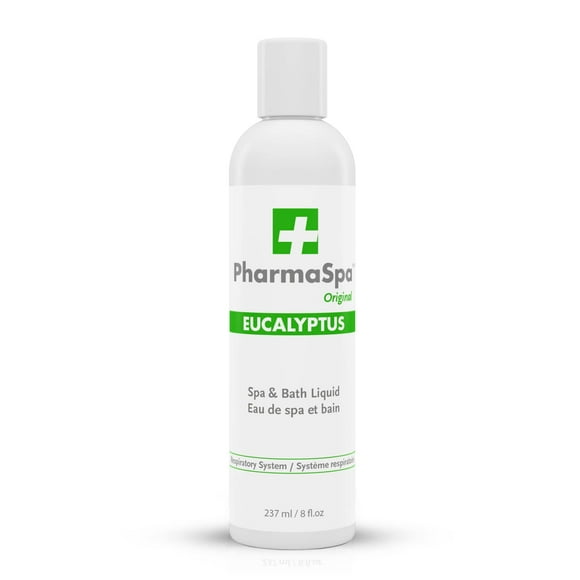 Pharmaspa Original: Spa and Bath Liquid with All-Natural Extracts - 237 ml/8 fl oz – Hot Tub Aromatherapy Liquid – Gluten Free, Parabens Free, Cruelty Free (EUCALYPTUS)