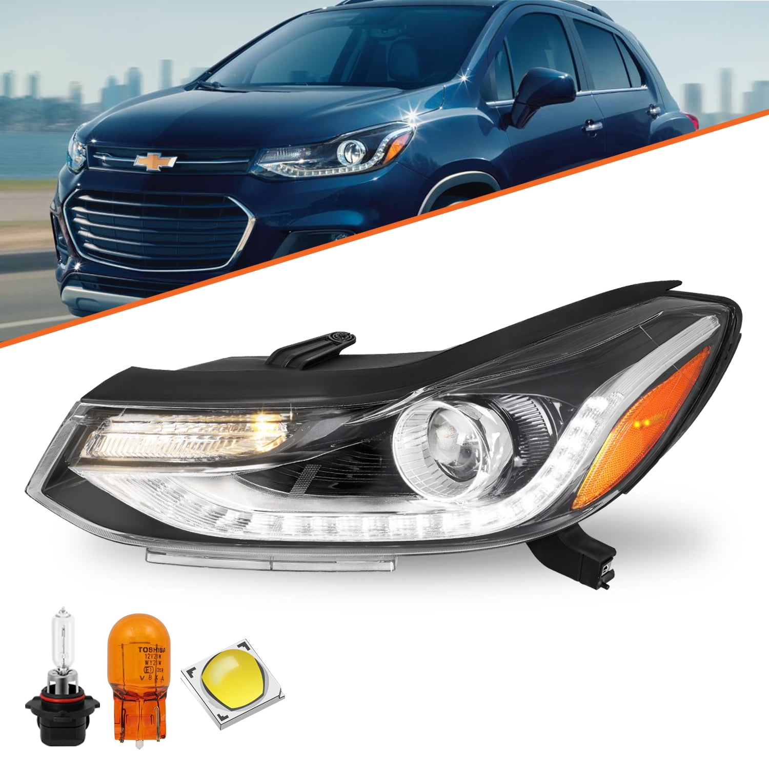 Hi/Lo Beam LED Headlight Bulbs For 2016-2019 Chevrolet Cruze (projector) (pair - Foto 3