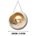 thumbnail image 3 of Luoshdecor Christmas Ornament ,Acrylic White Winter Forest Dawn Cave Ornamentfor Home Fireplace Xmas Tree Decoration 7.87 in, 3 of 5