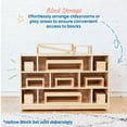 thumbnail image 3 of ECR4Kids Mobile Building Block Storage Cabinet, Medium, Classroom Furniture, Natural, 3 of 9
