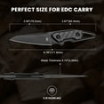 thumbnail image 2 of Kizer Fixed Blade Knife GROOM, D2 Steel D2 Handle Pocket Tactical Knives, 1060A2, 2 of 7