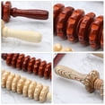 thumbnail image 2 of Wood Massager Roller Handheld Massage Trigger Point Muscle Release Roller Stick Massager, 2 of 8