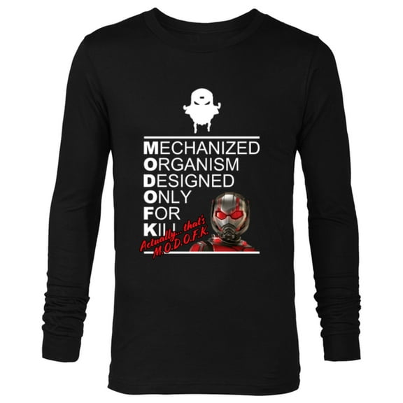 Marvel Ant-Man and the Wasp: Quantumania MODOK or MODOFK? - Long Sleeve T-Shirt for Men - Customized-Black